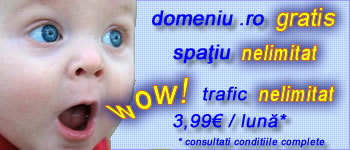 domeniu .ro gratuit, gazduire nelimitata